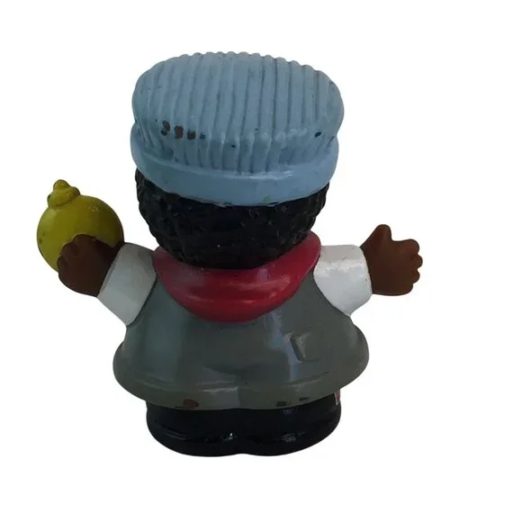 Fisher Price Little People Figures Two Fire Fighters with Kitty Train Conductor - Picture 12 of 13